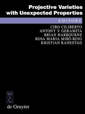 cover image of Projective Varieties with Unexpected Properties